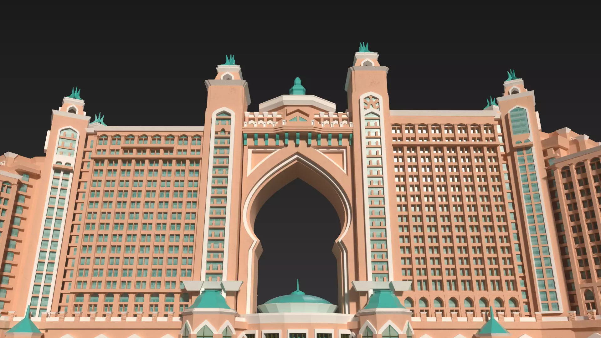 Dubai Landmark 3D Bundle Modern and Iconic Architecture 3D Model Collection_9