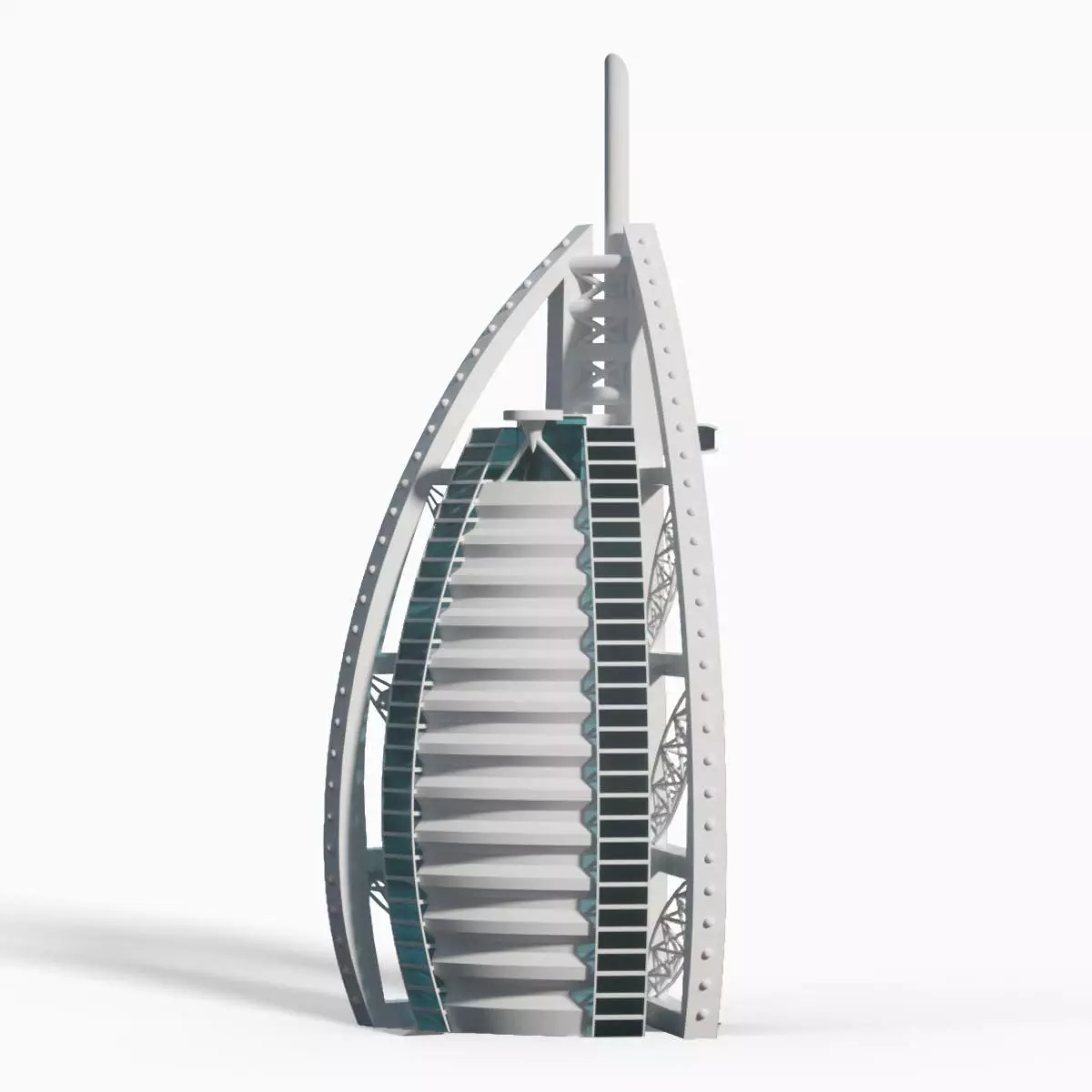 Dubai Landmark 3D Bundle Modern and Iconic Architecture 3D Model Collection_15