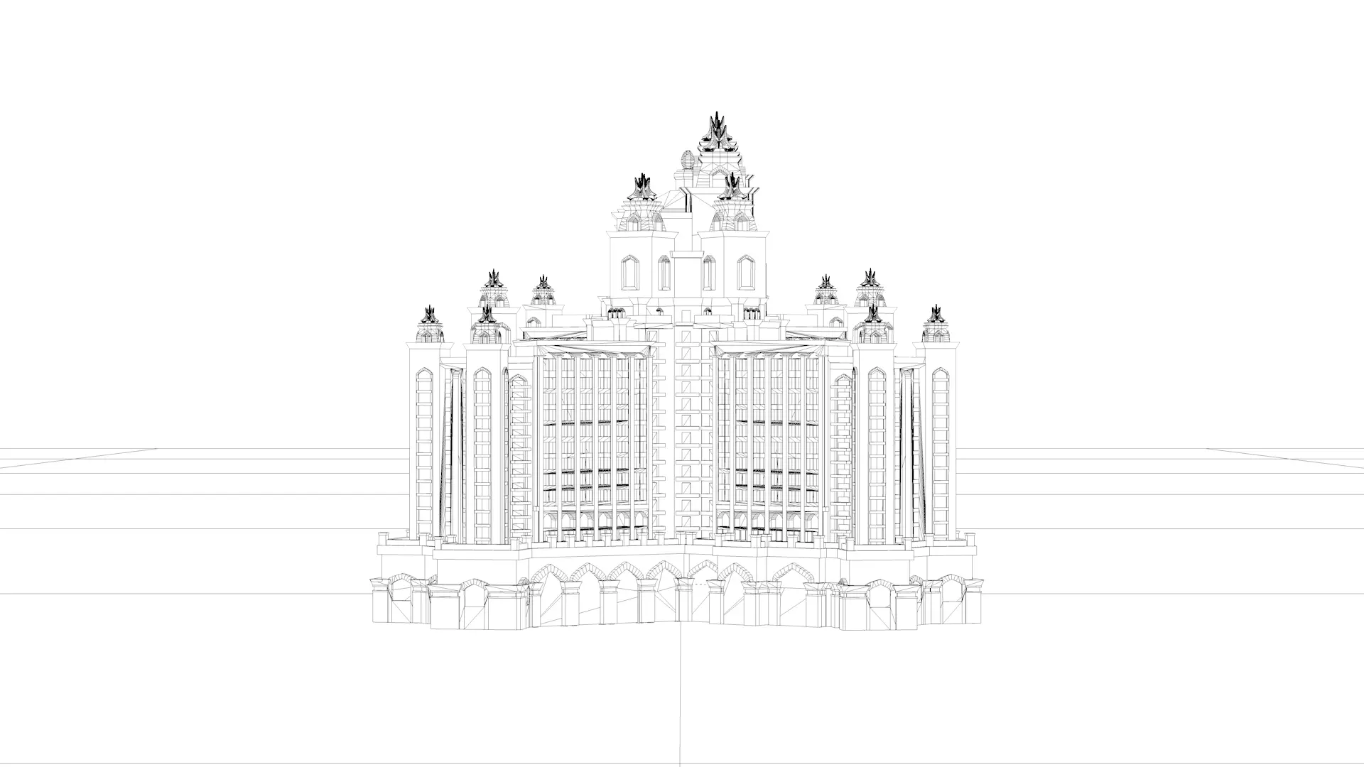 Dubai Landmark 3D Bundle Modern and Iconic Architecture 3D Model Collection_14