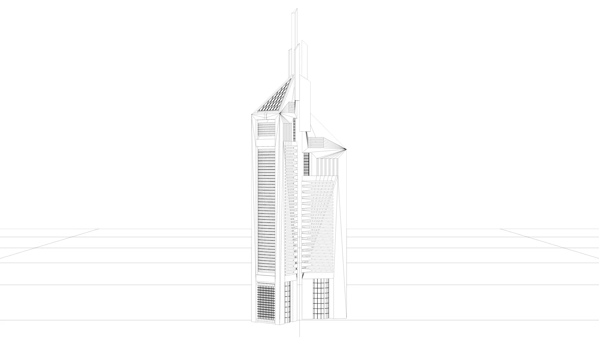 Dubai Landmark 3D Bundle Modern and Iconic Architecture 3D Model Collection_56