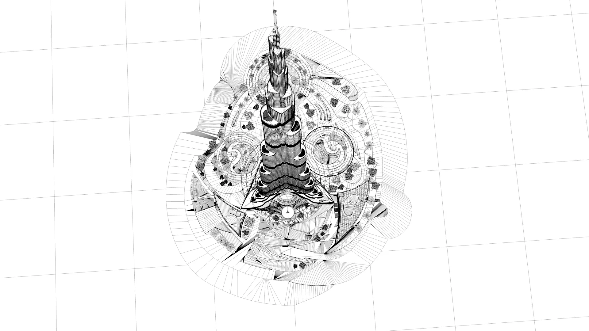 Dubai Landmark 3D Bundle Modern and Iconic Architecture 3D Model Collection_28