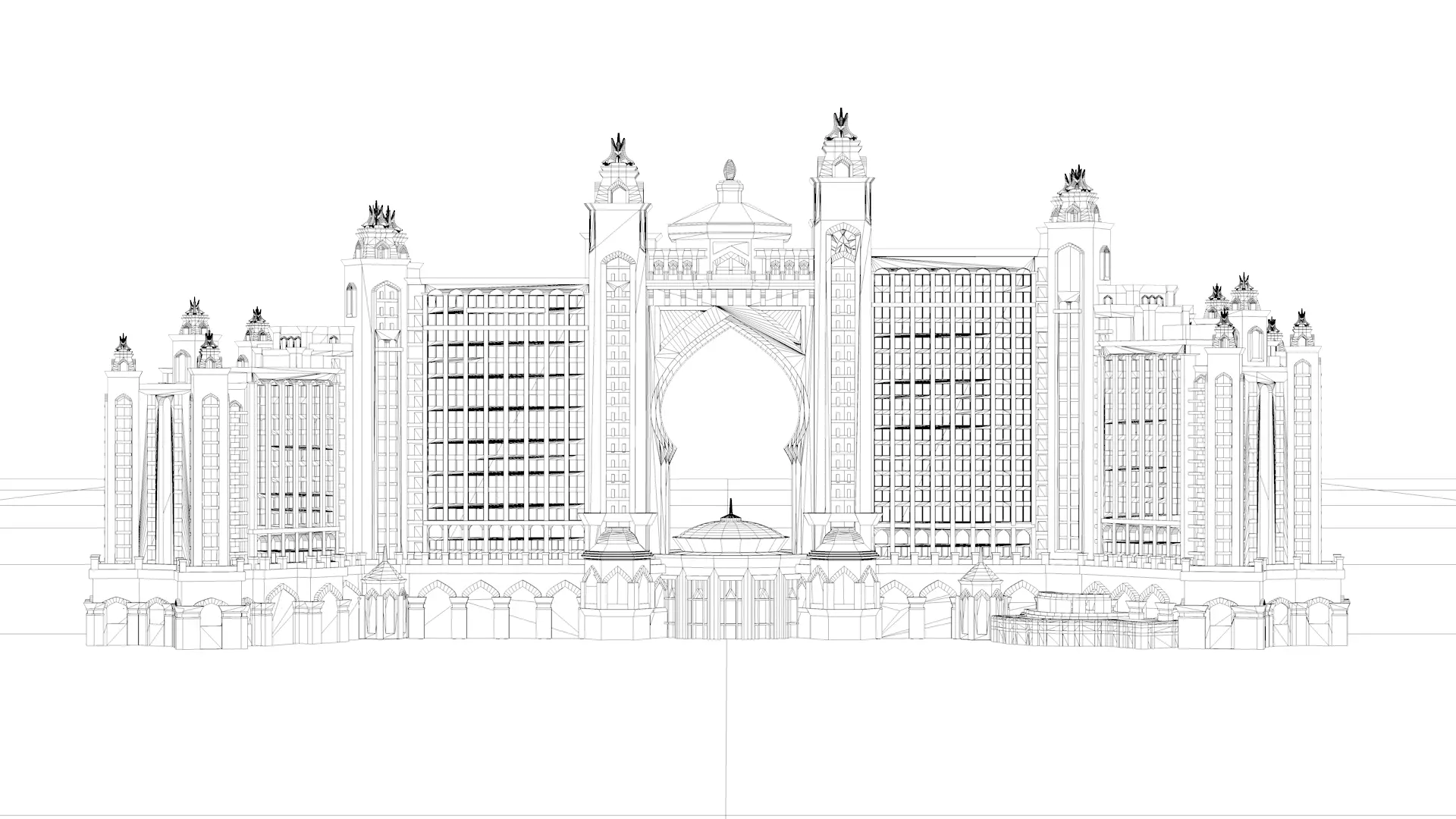 Dubai Landmark 3D Bundle Modern and Iconic Architecture 3D Model Collection_12