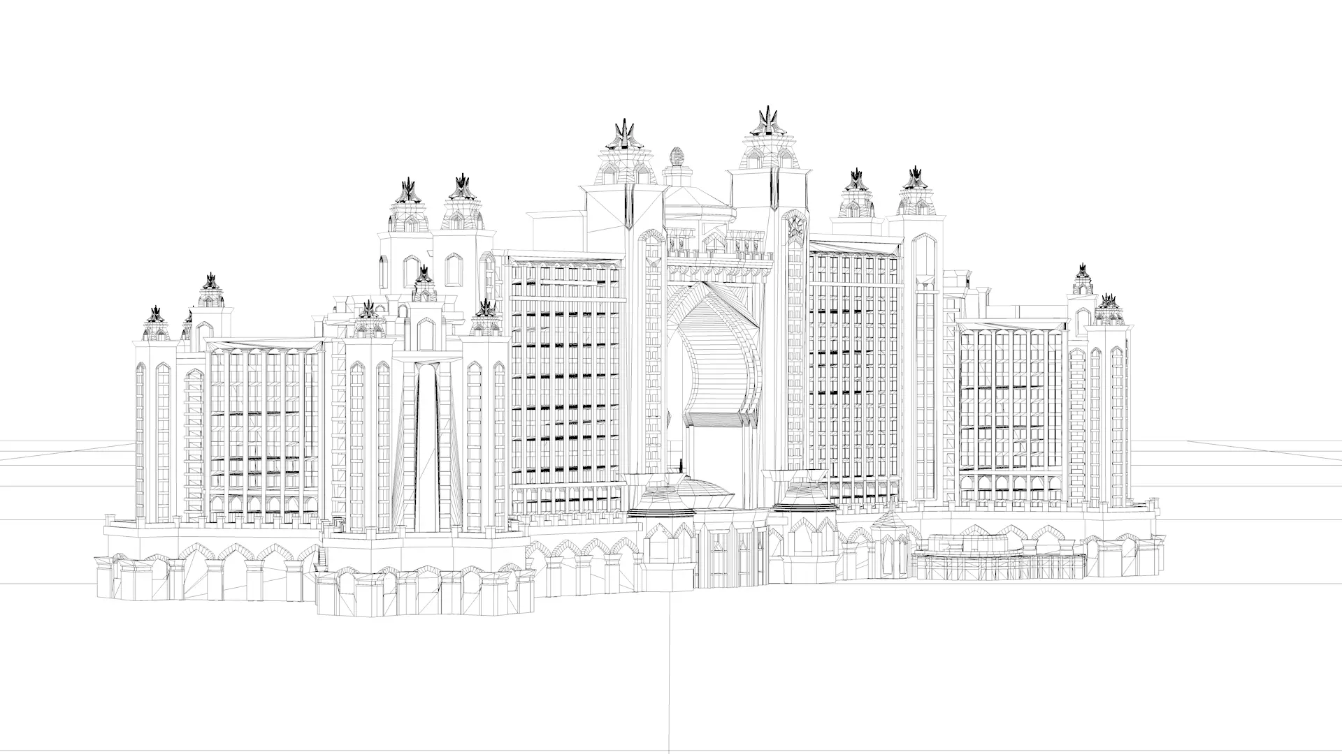 Dubai Landmark 3D Bundle Modern and Iconic Architecture 3D Model Collection_13