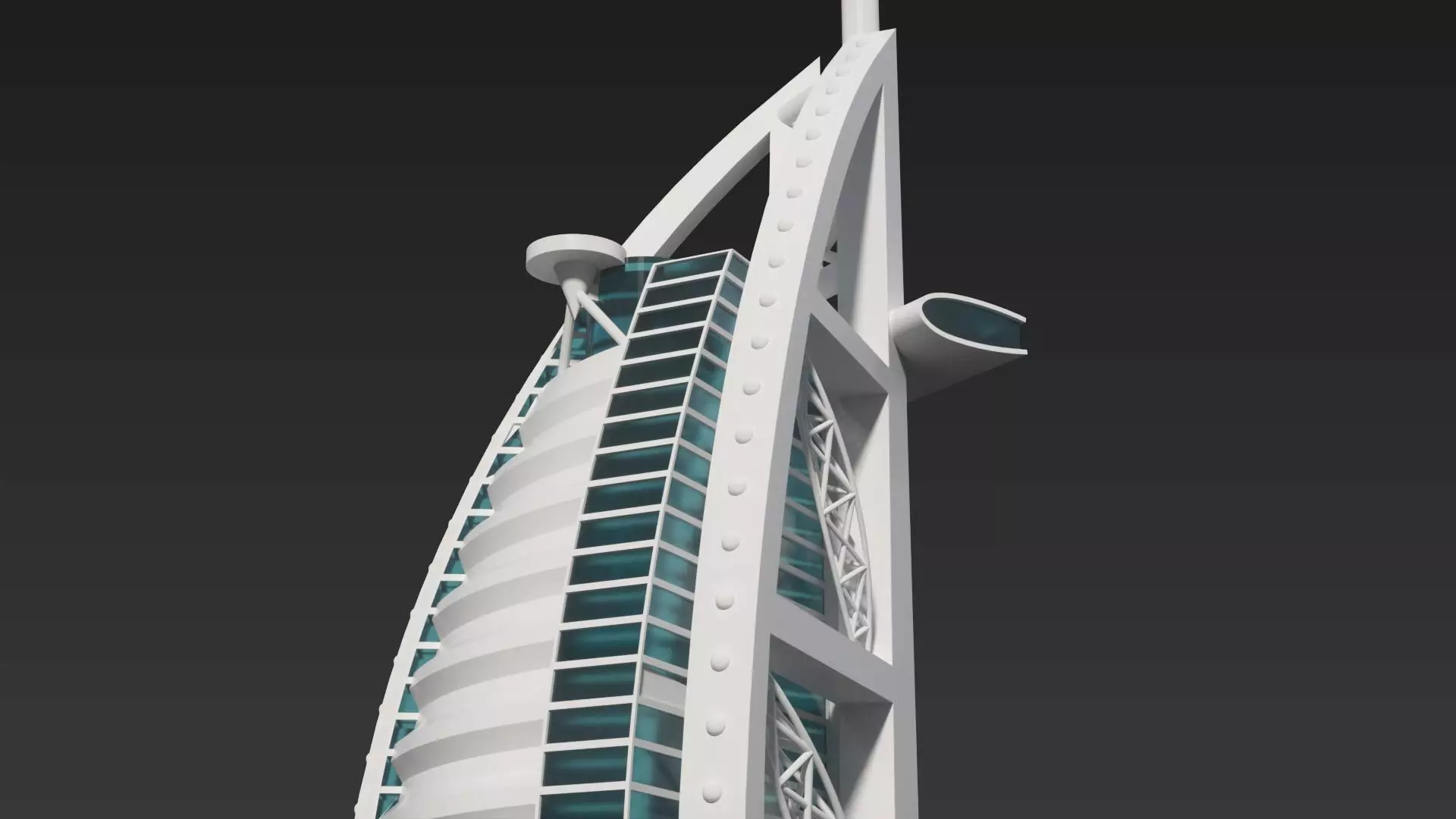 Dubai Landmark 3D Bundle Modern and Iconic Architecture 3D Model Collection_17
