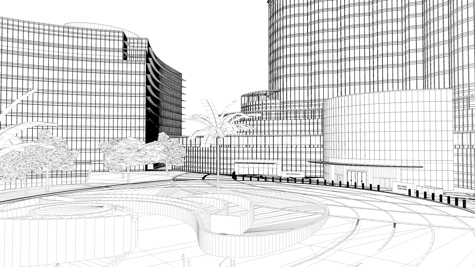 Dubai Landmark 3D Bundle Modern and Iconic Architecture 3D Model Collection_26