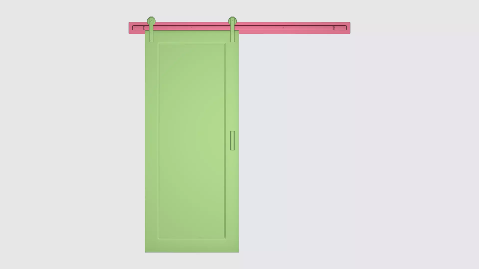 Sliding door 02 3D model_1