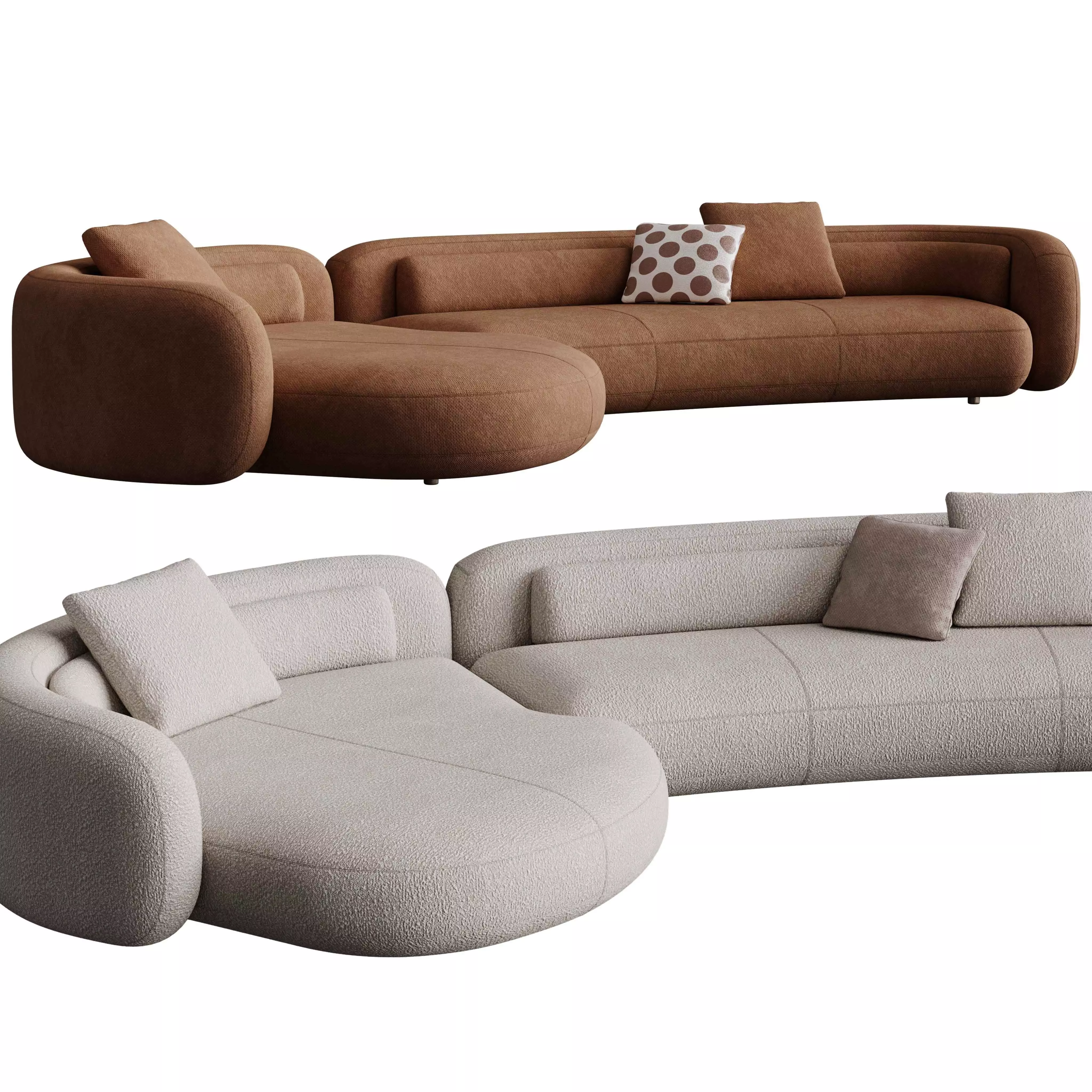 Bezier Sofa  3D model_2