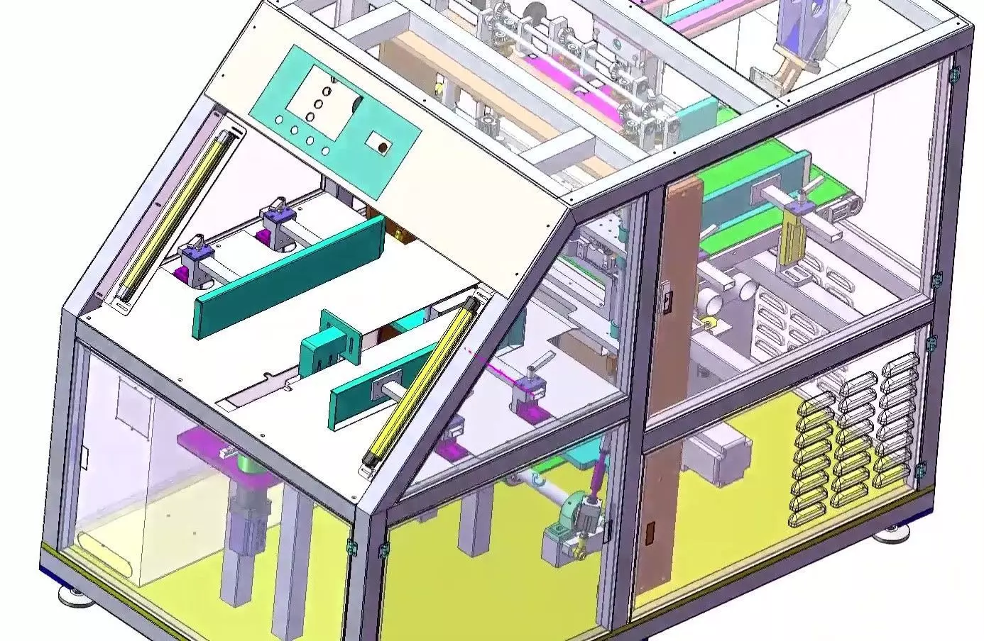 Fully Automatic Diaper and Sanitary Pad Packaging Machine 3D model_4