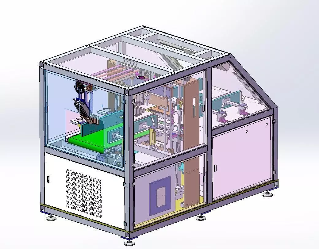 Fully Automatic Diaper and Sanitary Pad Packaging Machine 3D model_2