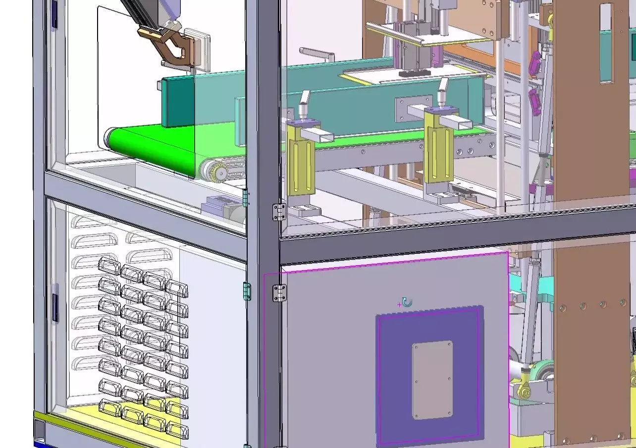 Fully Automatic Diaper and Sanitary Pad Packaging Machine 3D model_16