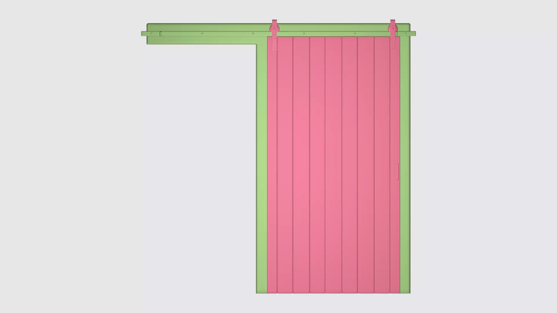 Sliding door 03 3D model_2