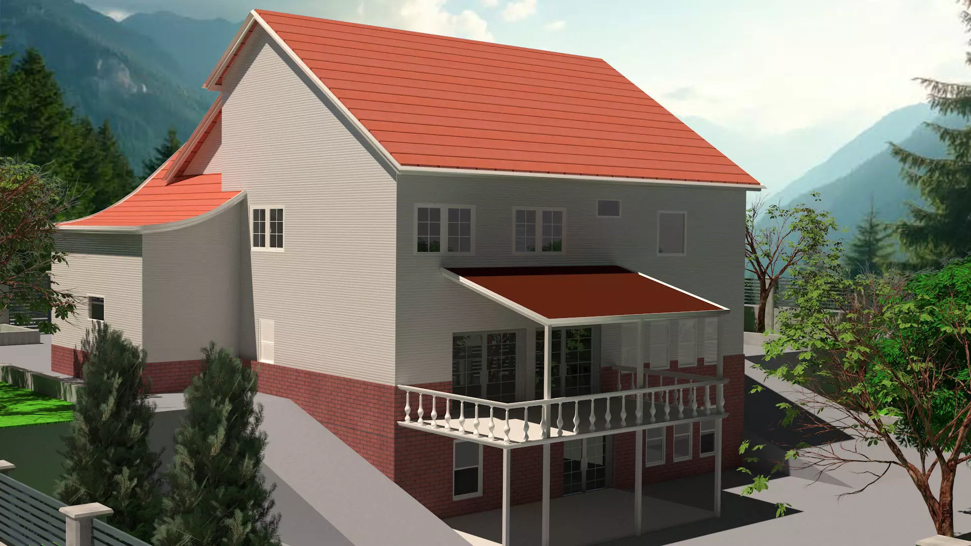 villa valley  3D model_2