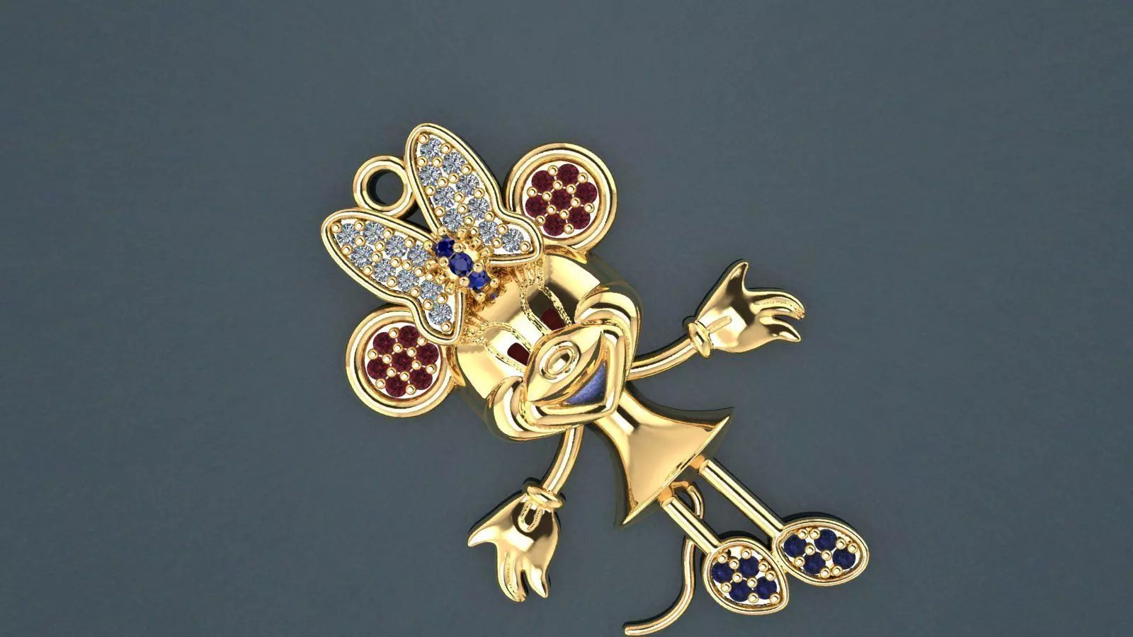 Micky Mouse Necklace - Pendant 3D print model