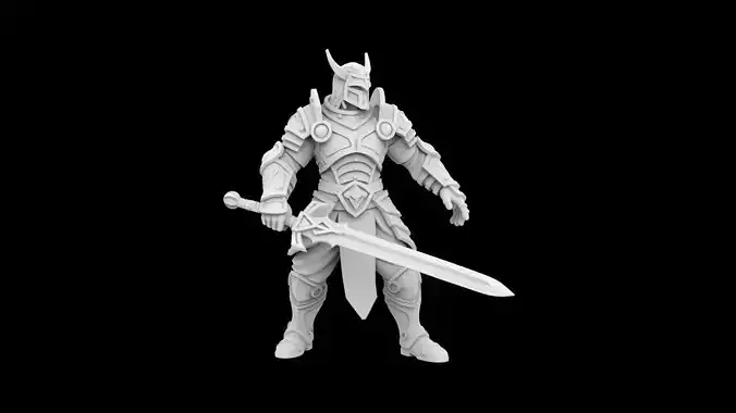 Fantasy Warrior Character 3D print model