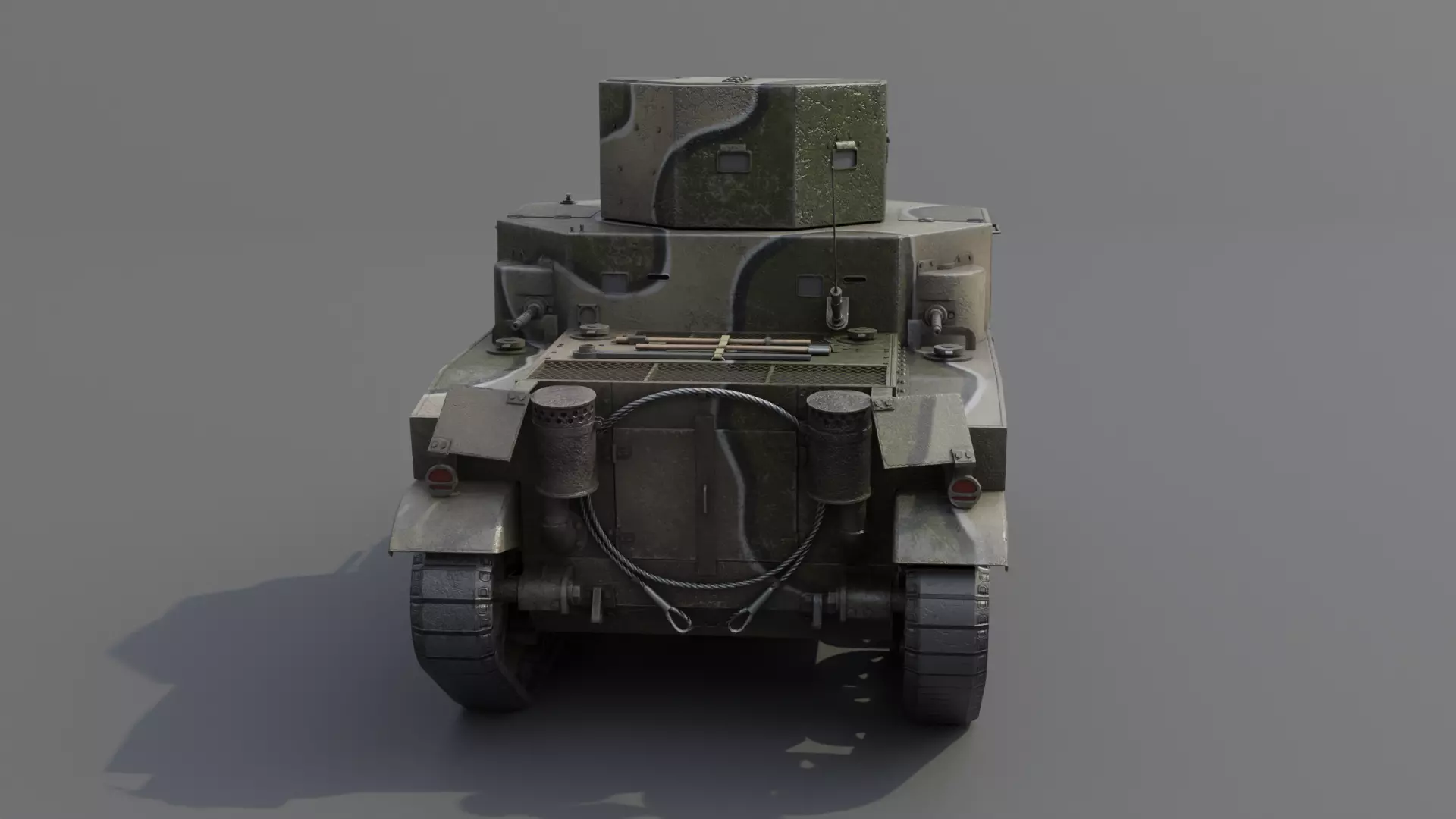 M2A1 Medium Tank Low-poly 3D model_20
