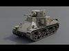 M2A1 Medium Tank Low-poly 3D model_1