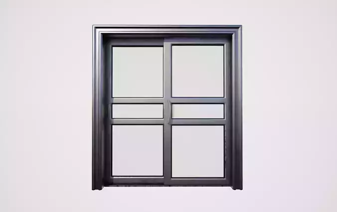 Sliding doubledoor 01 3D model