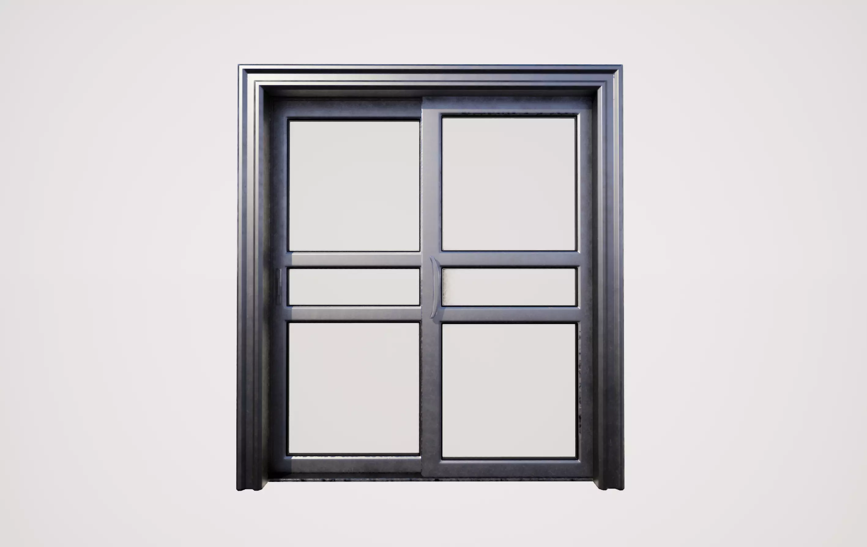Sliding doubledoor 01 3D model_0
