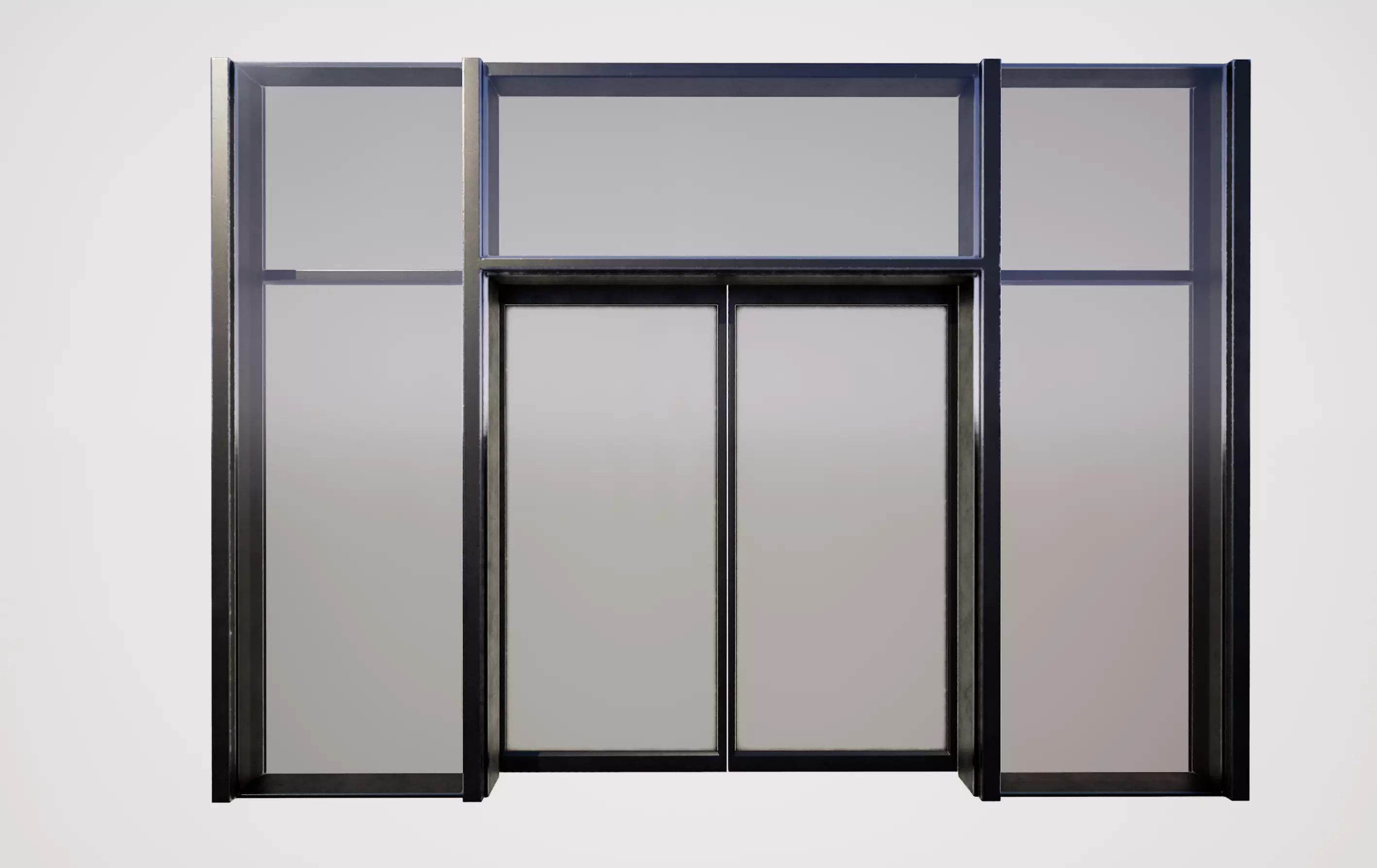 Sliding doubledoor 03 3D model_0
