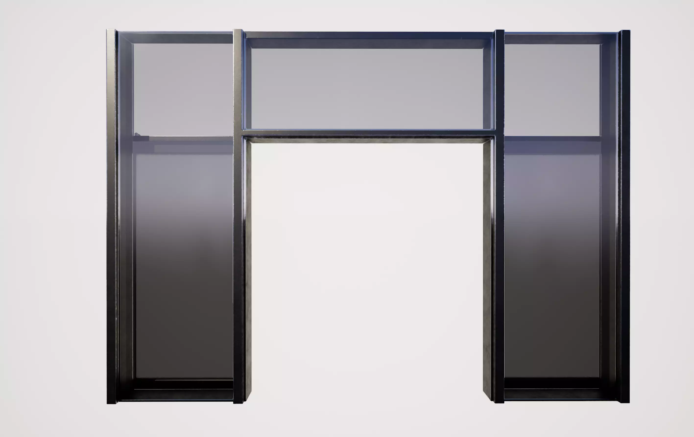 Sliding doubledoor 03 3D model_2