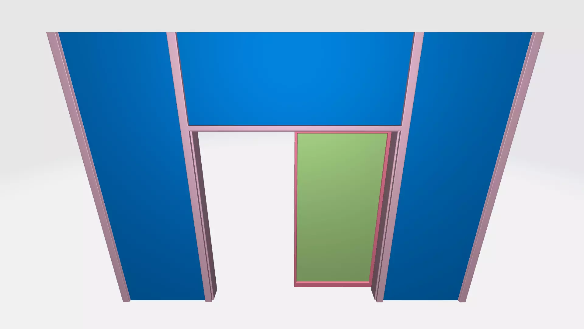 Sliding doubledoor 03 3D model_3