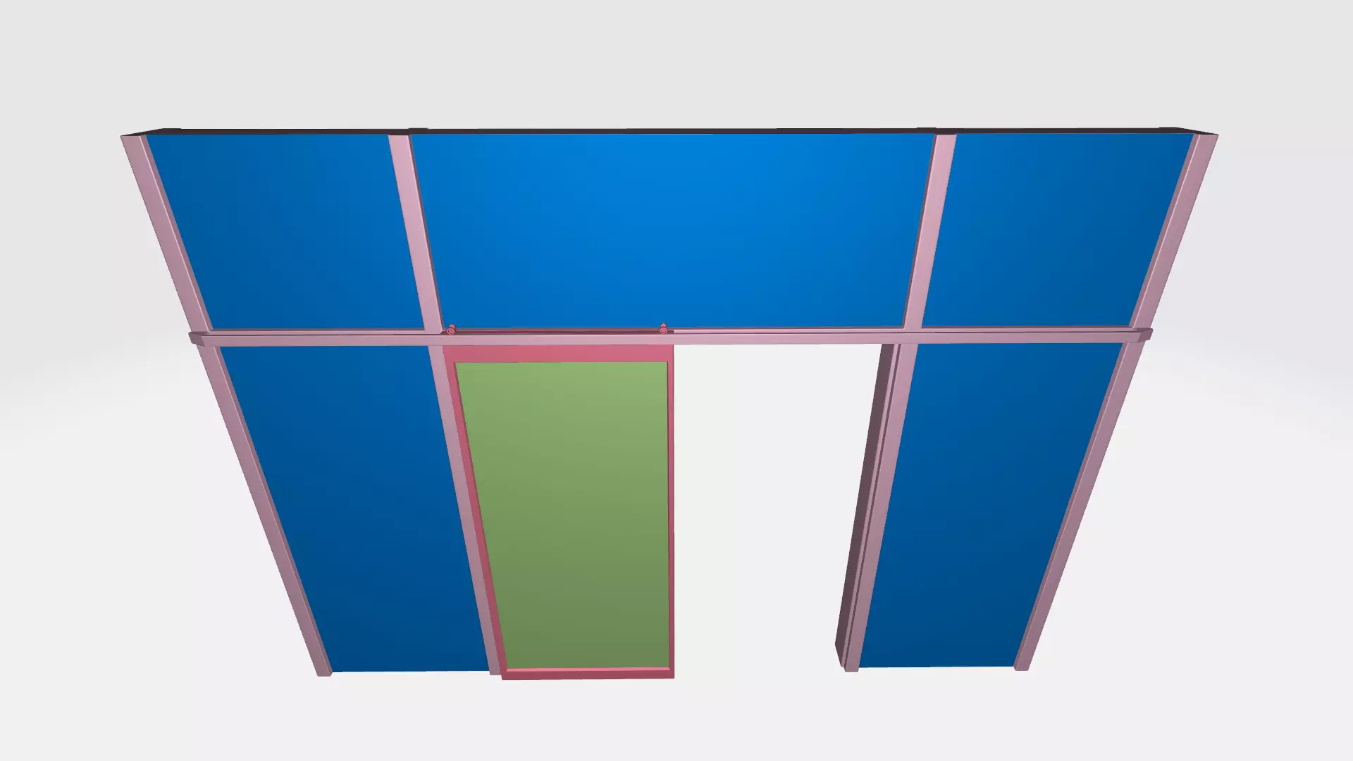 Sliding doubledoor 03 3D model_4