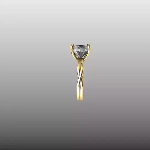 Designer Twist Shank Engagement Ring