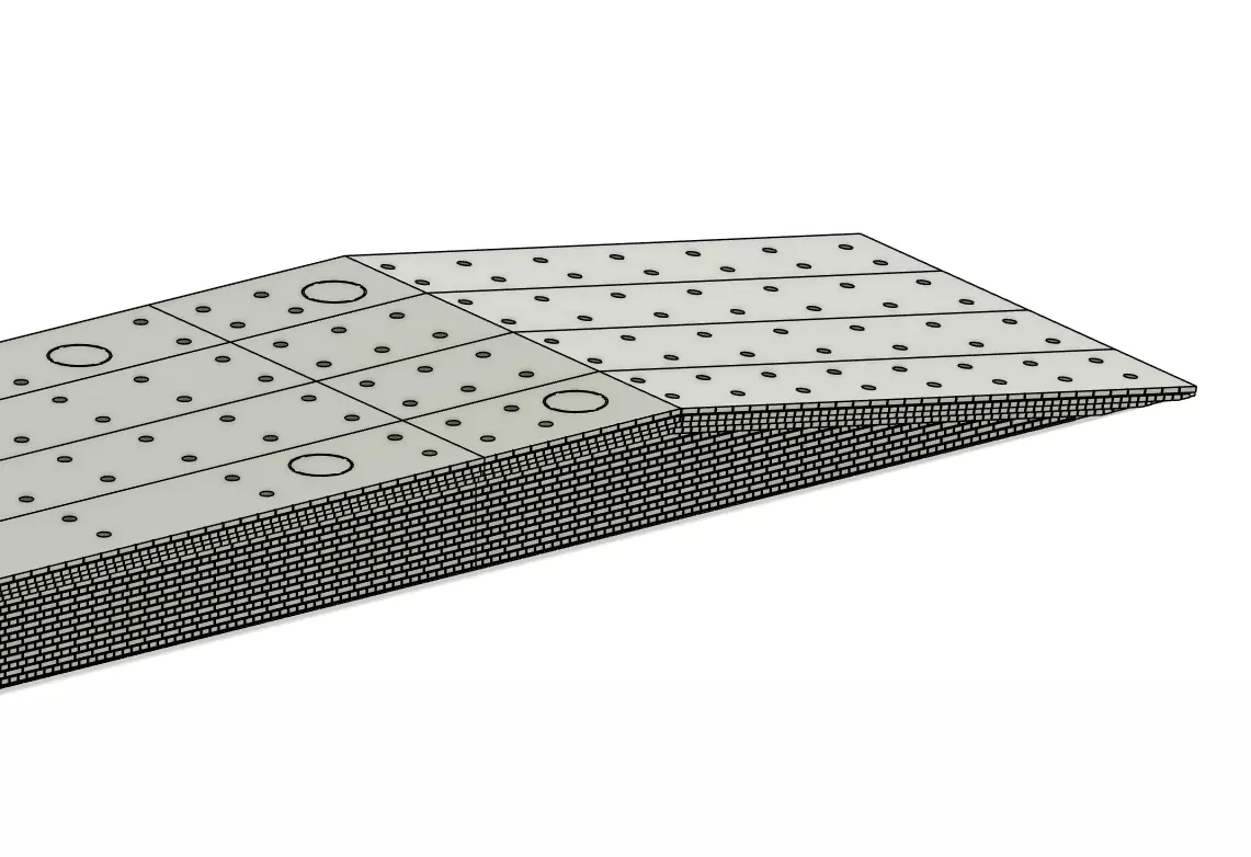 Model Railway Straight Side Platform Brick Base multi Widths 3D print model_7