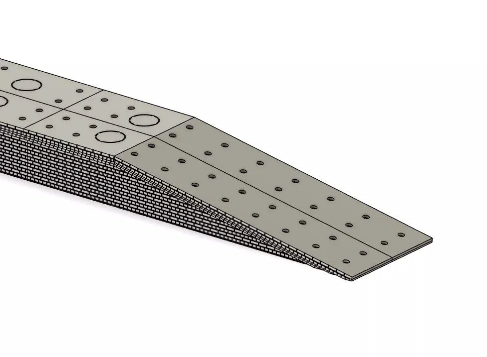 Model Railway Straight Side Platform Brick Base multi Widths 3D print model_0