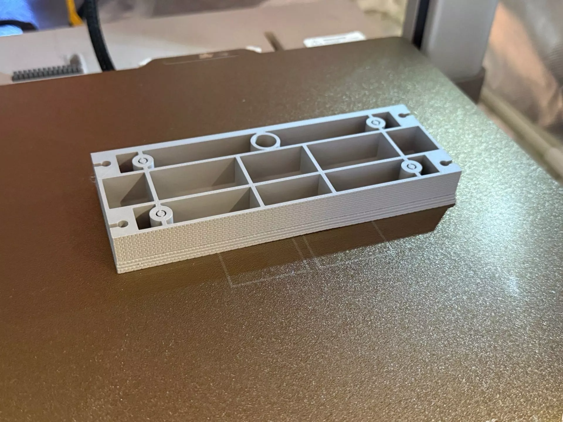 Model Railway Straight Side Platform Brick Base multi Widths 3D print model_3