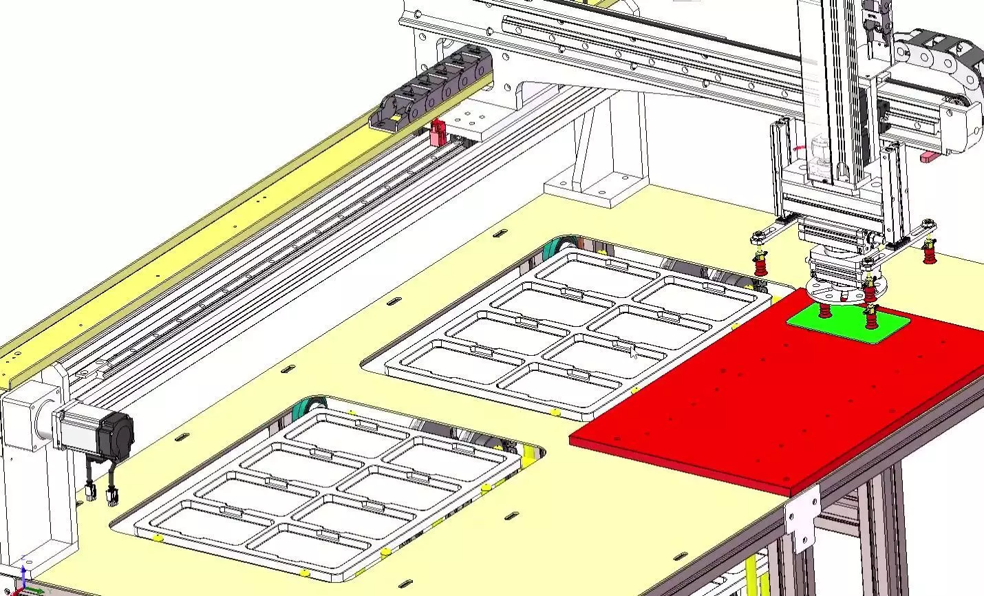 Auto Stocker and Pallet Feeder Receiver Machine-Palletizing Cell 3D model_13
