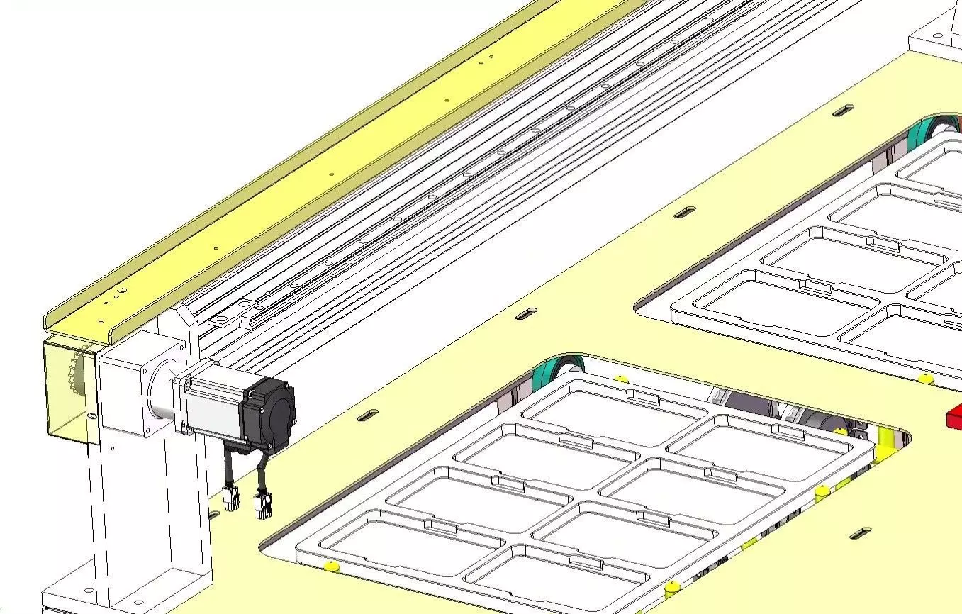Auto Stocker and Pallet Feeder Receiver Machine-Palletizing Cell 3D model_14