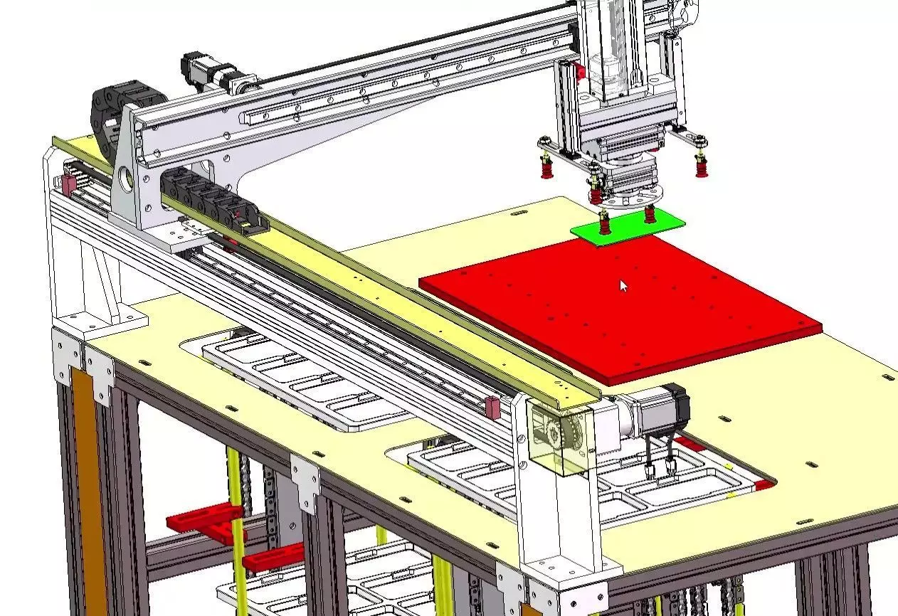 Auto Stocker and Pallet Feeder Receiver Machine-Palletizing Cell 3D model_26