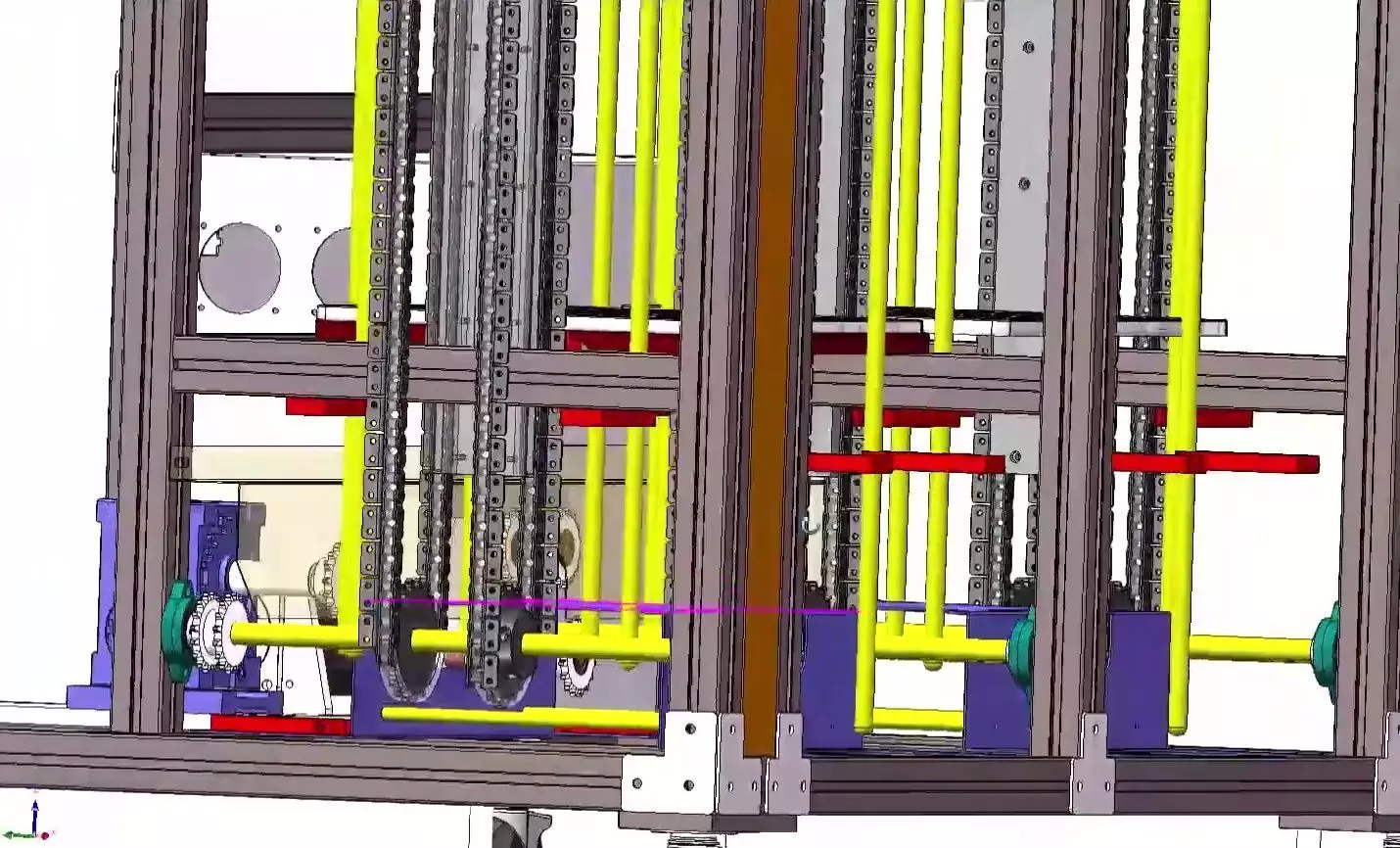 Auto Stocker and Pallet Feeder Receiver Machine-Palletizing Cell 3D model_5
