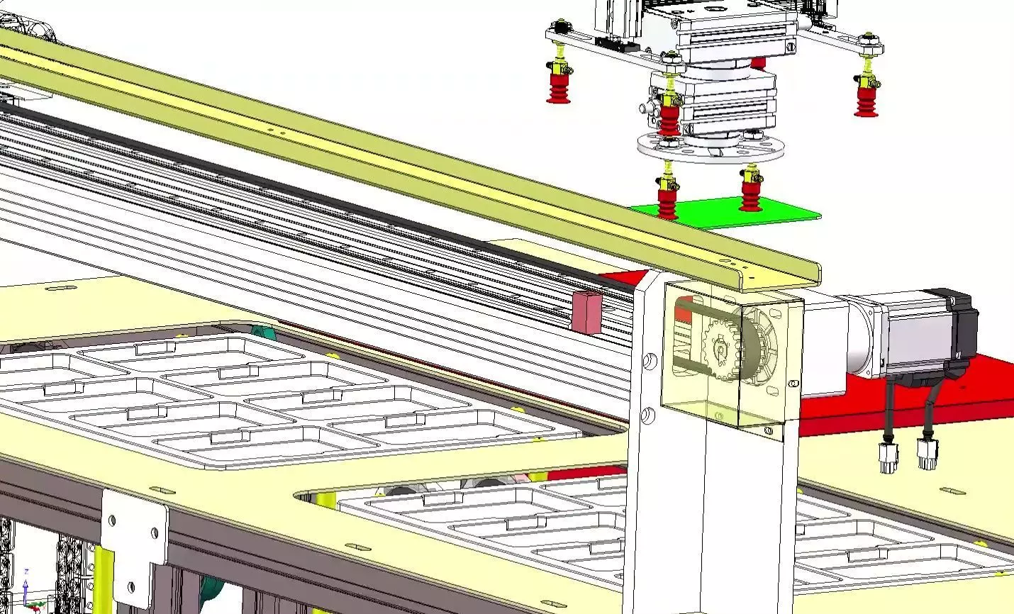 Auto Stocker and Pallet Feeder Receiver Machine-Palletizing Cell 3D model_17