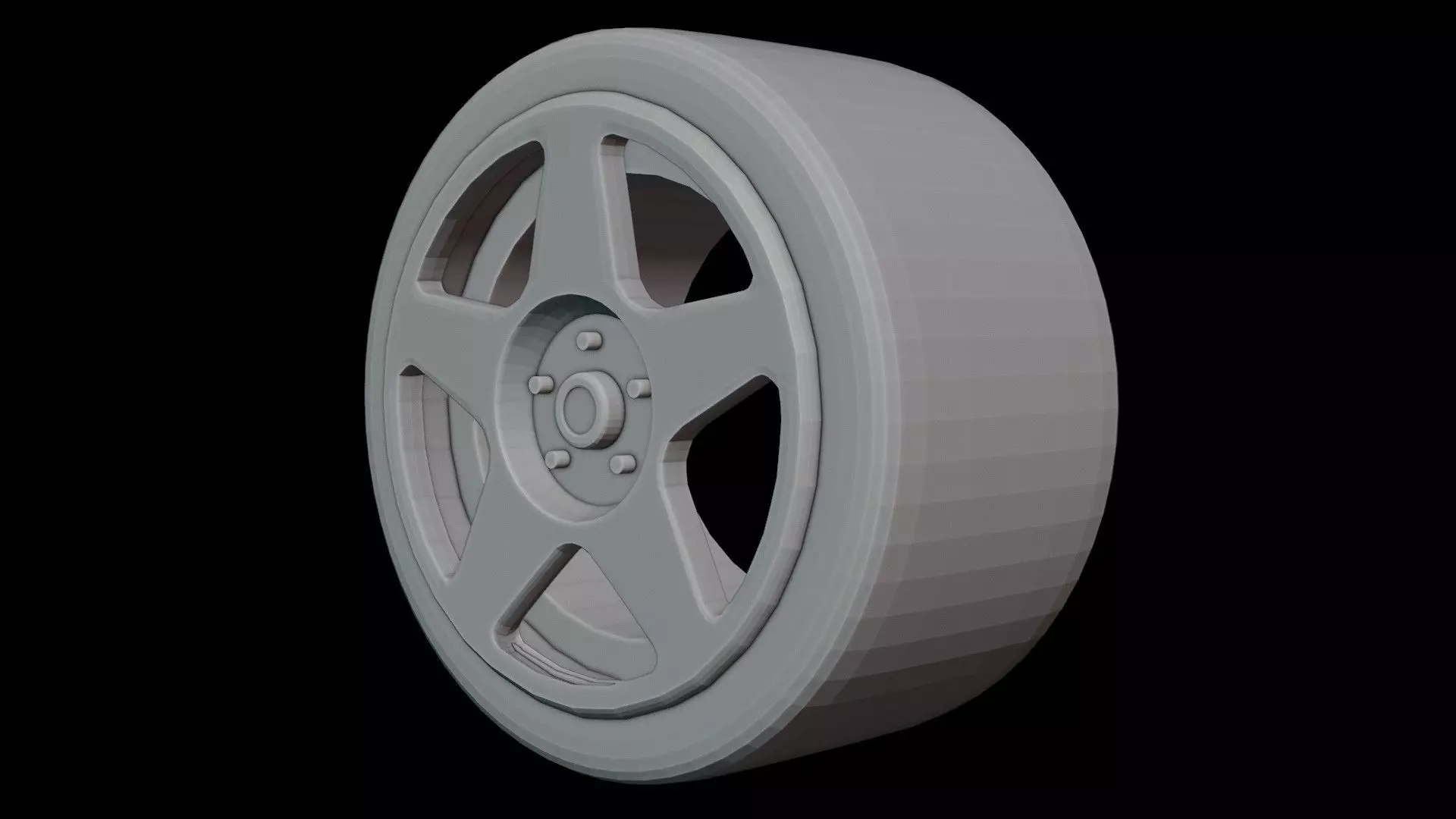 Touring RC Car Sport Rally Wheel 3D print model_0