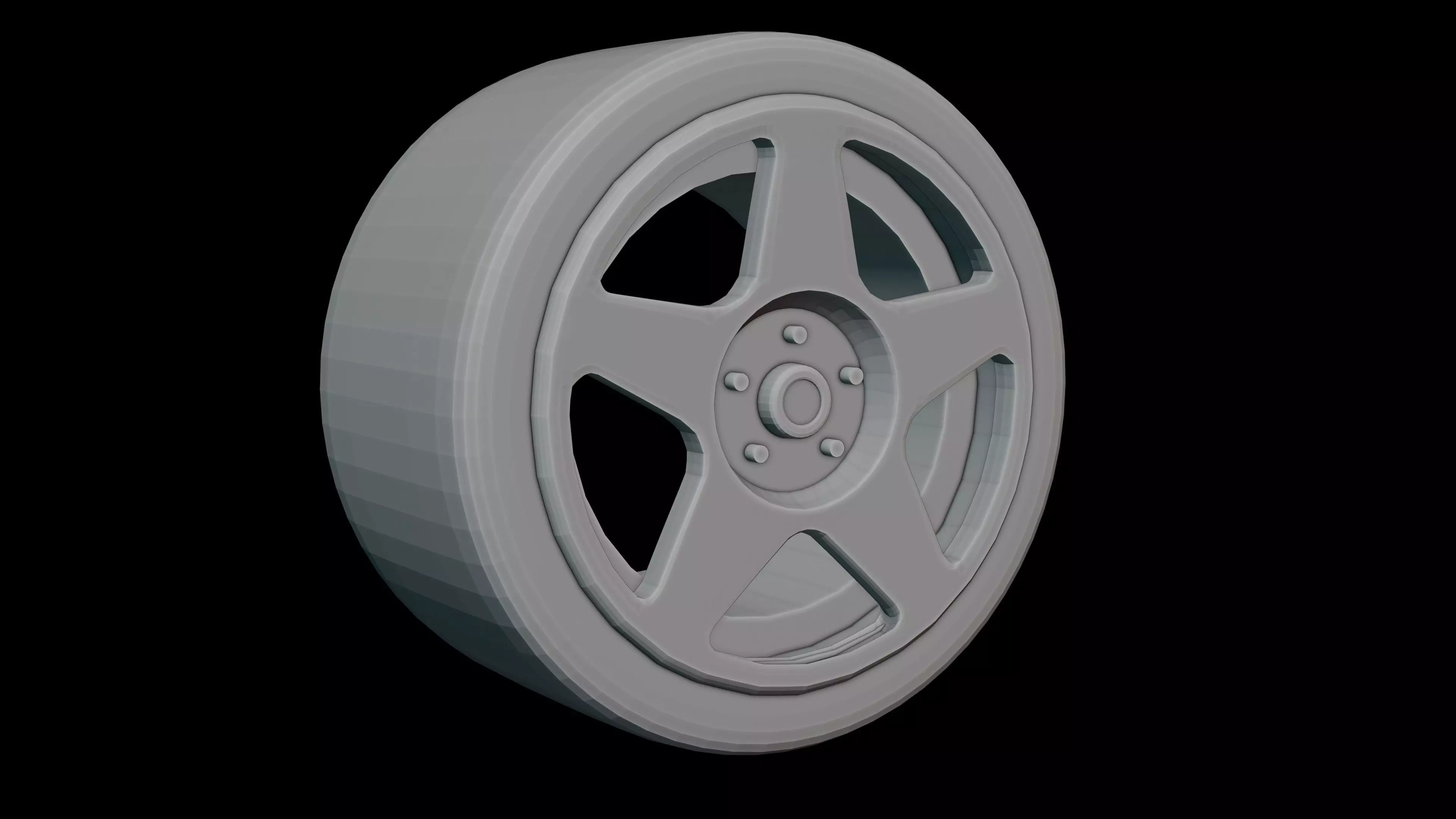 Touring RC Car Sport Rally Wheel 3D print model_5