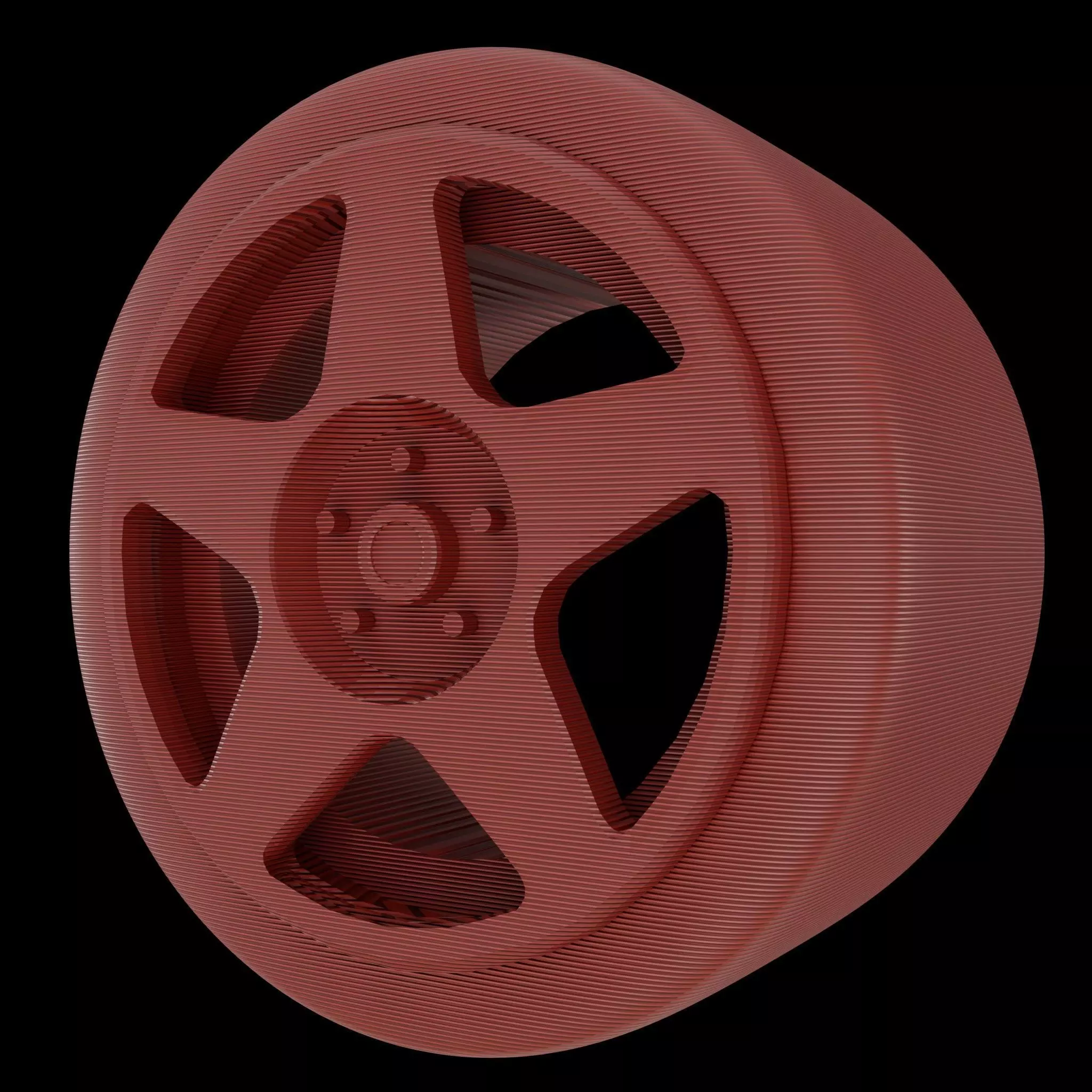 Touring RC Car Sport Rally Wheel 3D print model_6