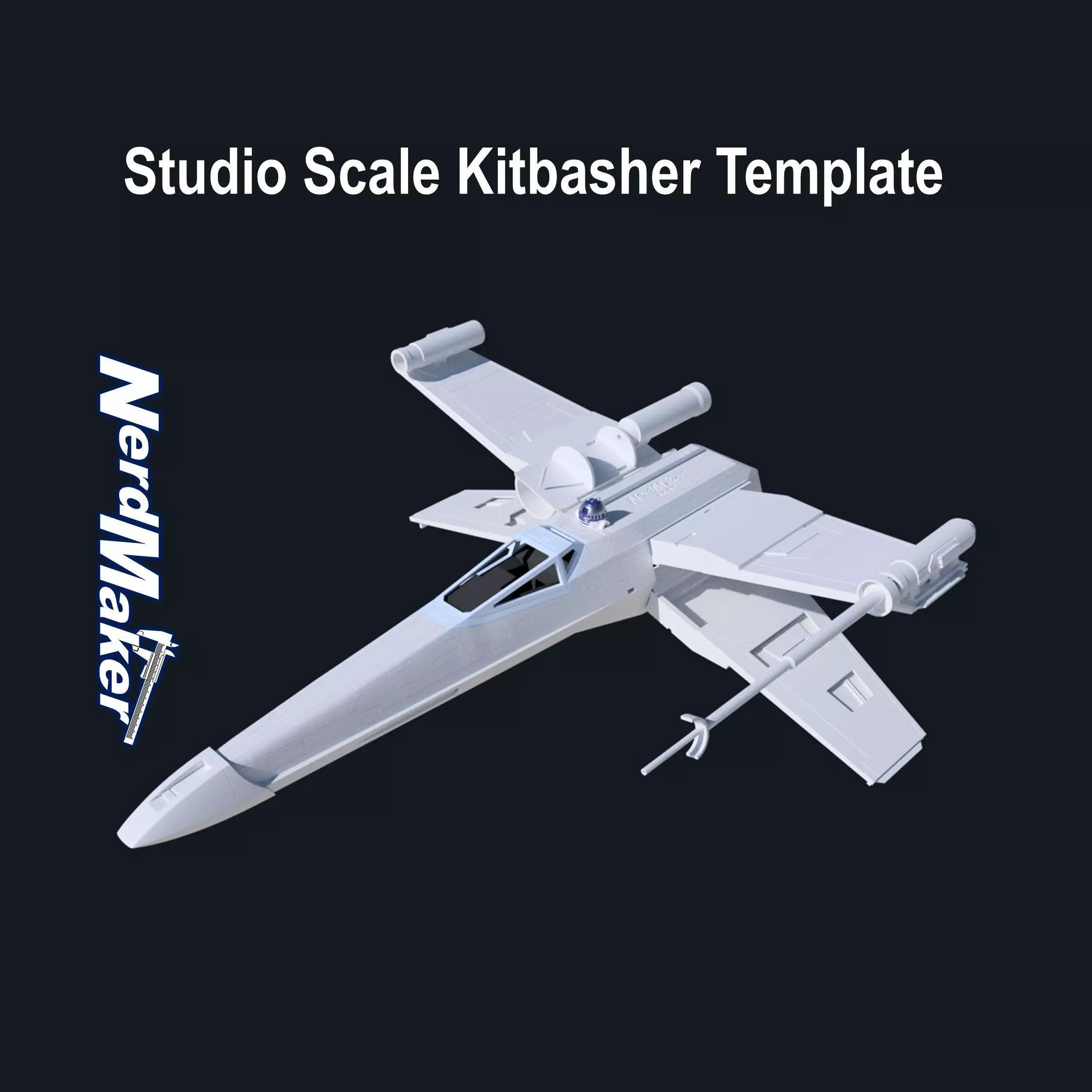 Studio Scale Model-X Kitbasher Template 3D print model_0