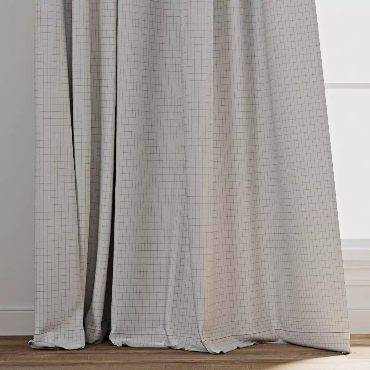 Curtain 003 Wind blowing effect 3D model_7