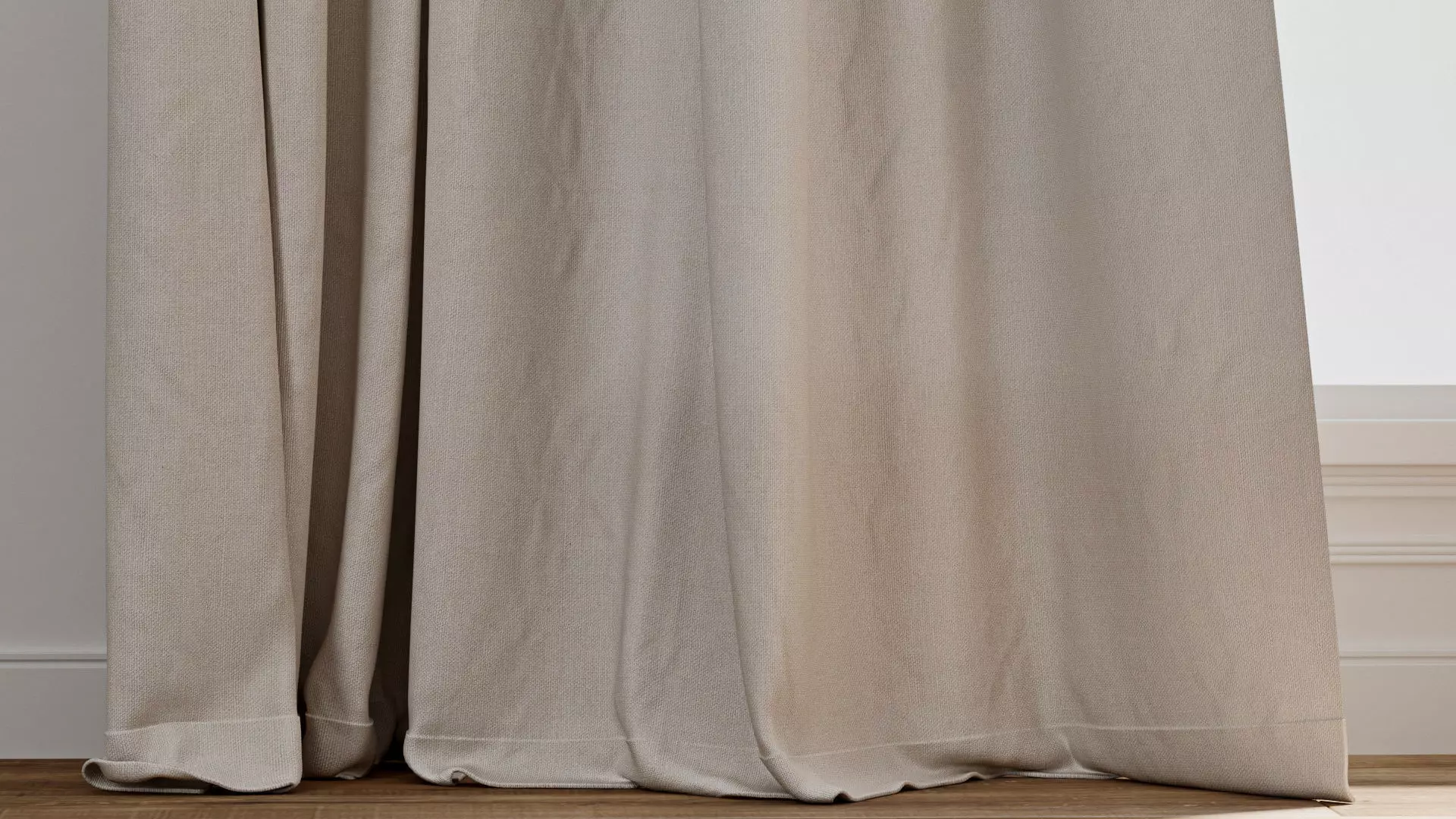 Curtain 003 Wind blowing effect 3D model_5