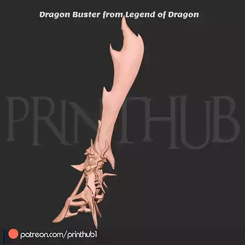 Dragon Buster Sword  Legend of Dragoon Cosplay 3D Model 3D print model