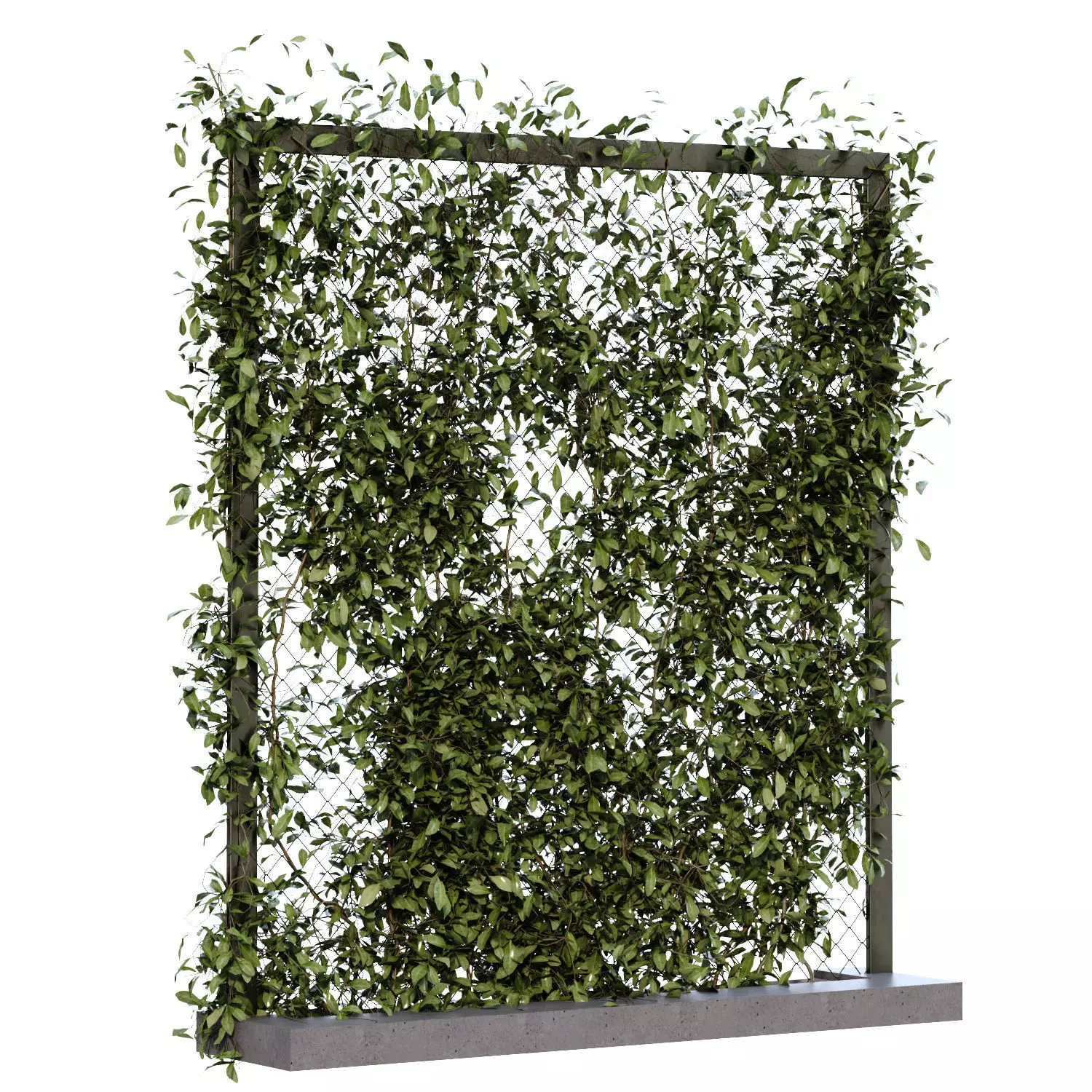 vertical plant fence partition set 654 3D model_2