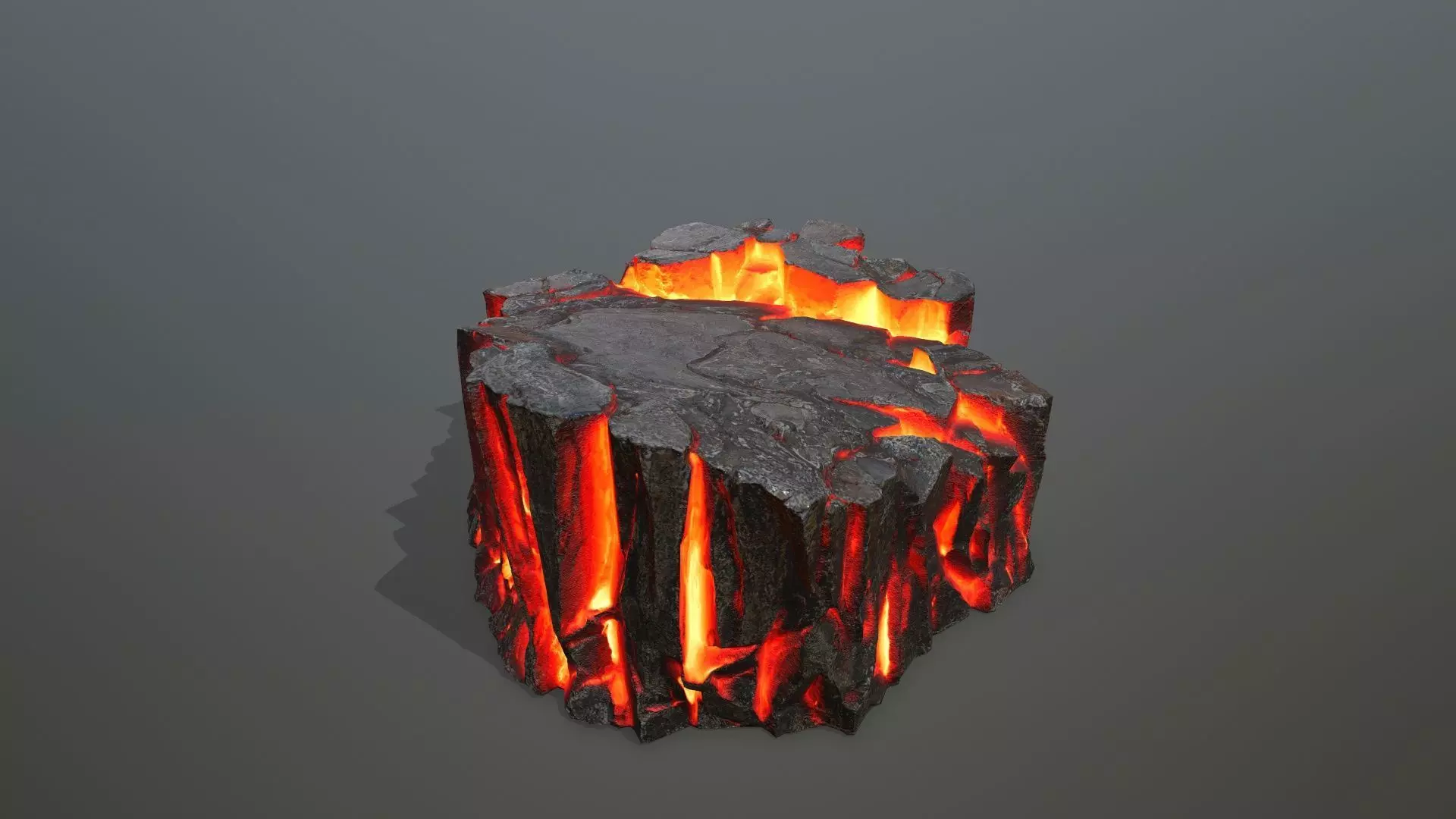 lava rocks Low-poly 3D model_10