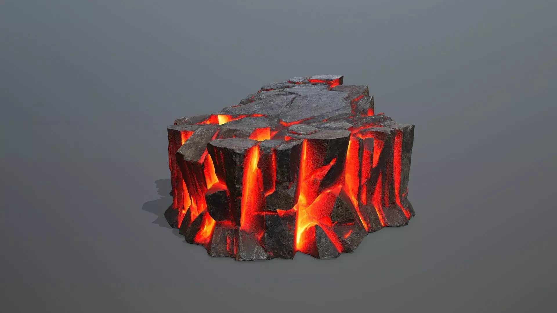 lava rocks Low-poly 3D model_3