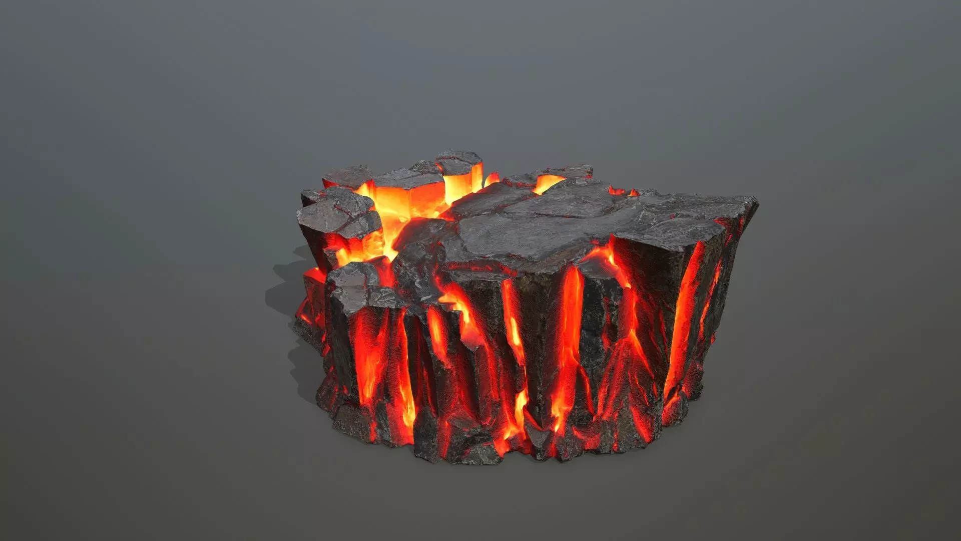lava rocks Low-poly 3D model_11