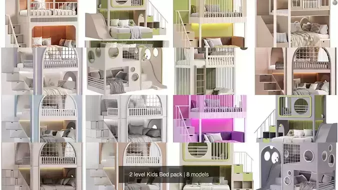 2 level Kids Bed pack