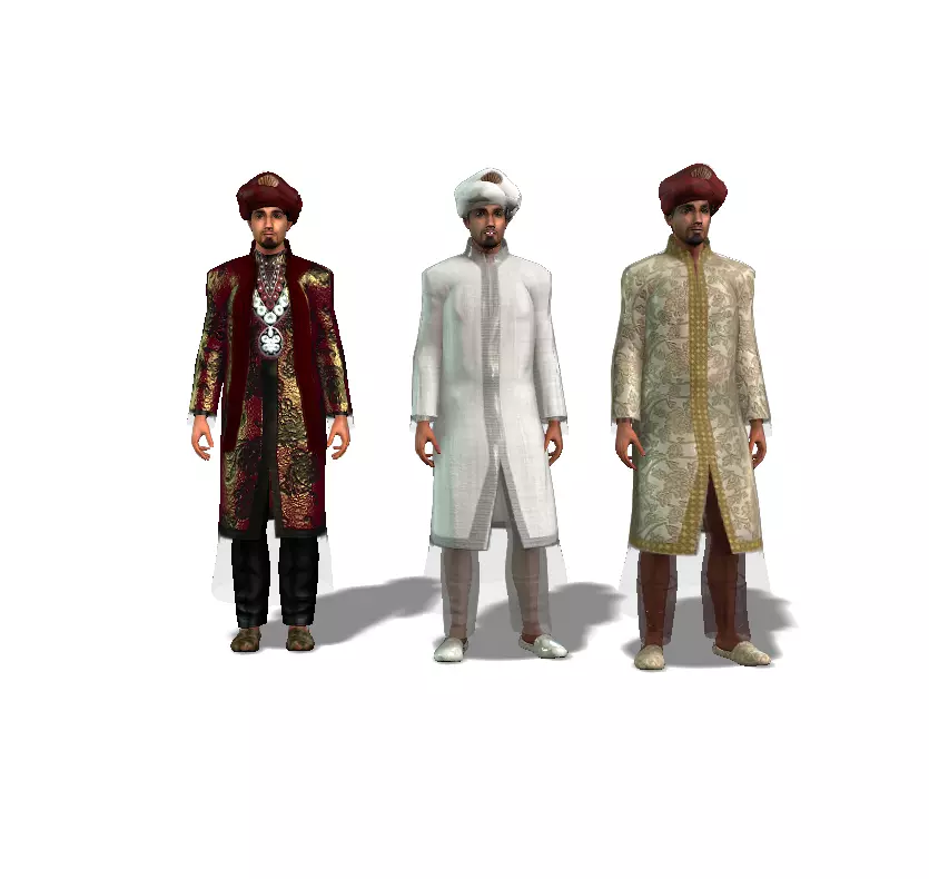 pack Hindi man and texture 3D model_0