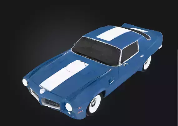 Classic Car 3D Model High Detail