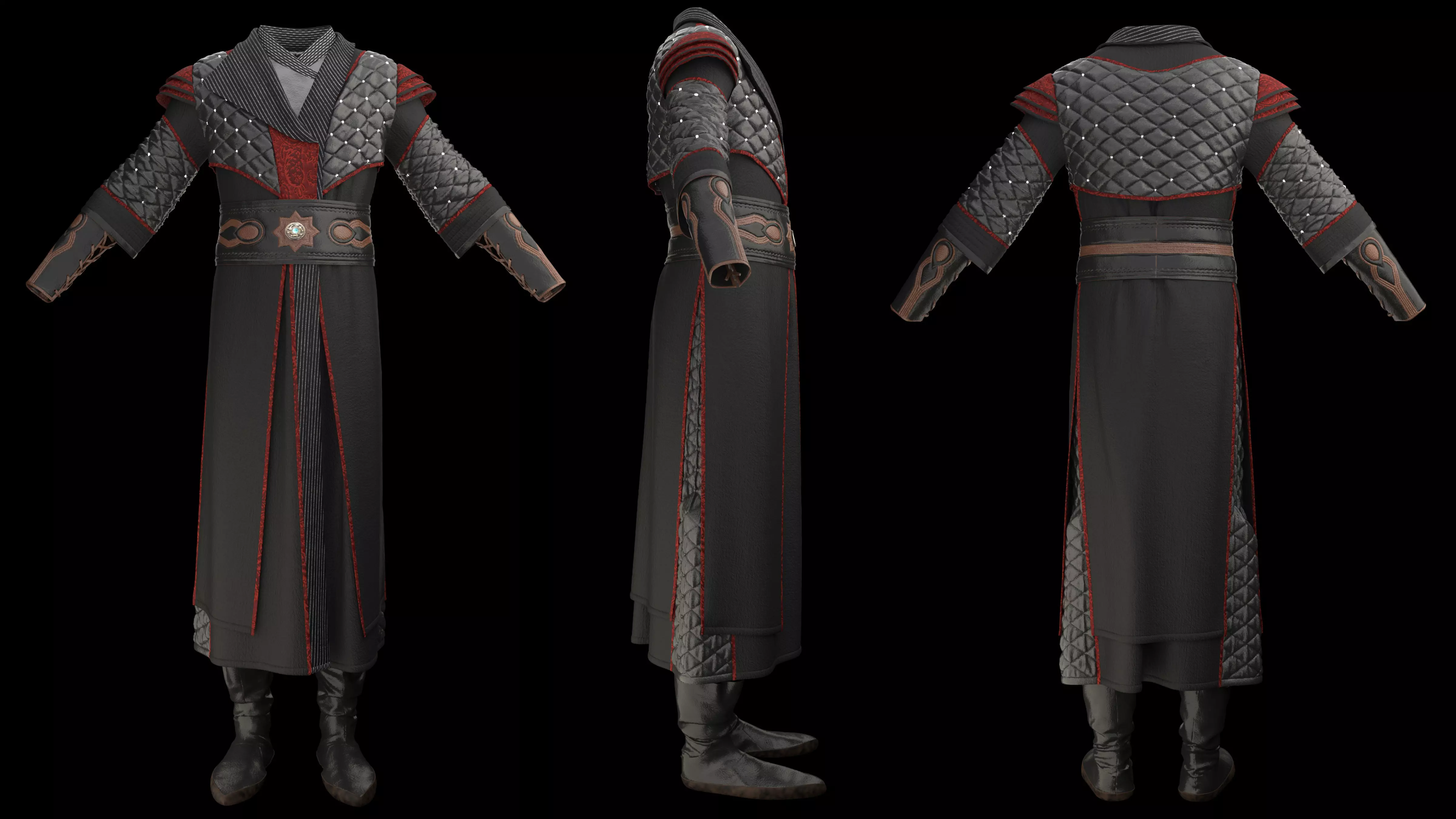 Combat uniform model 3D model_1